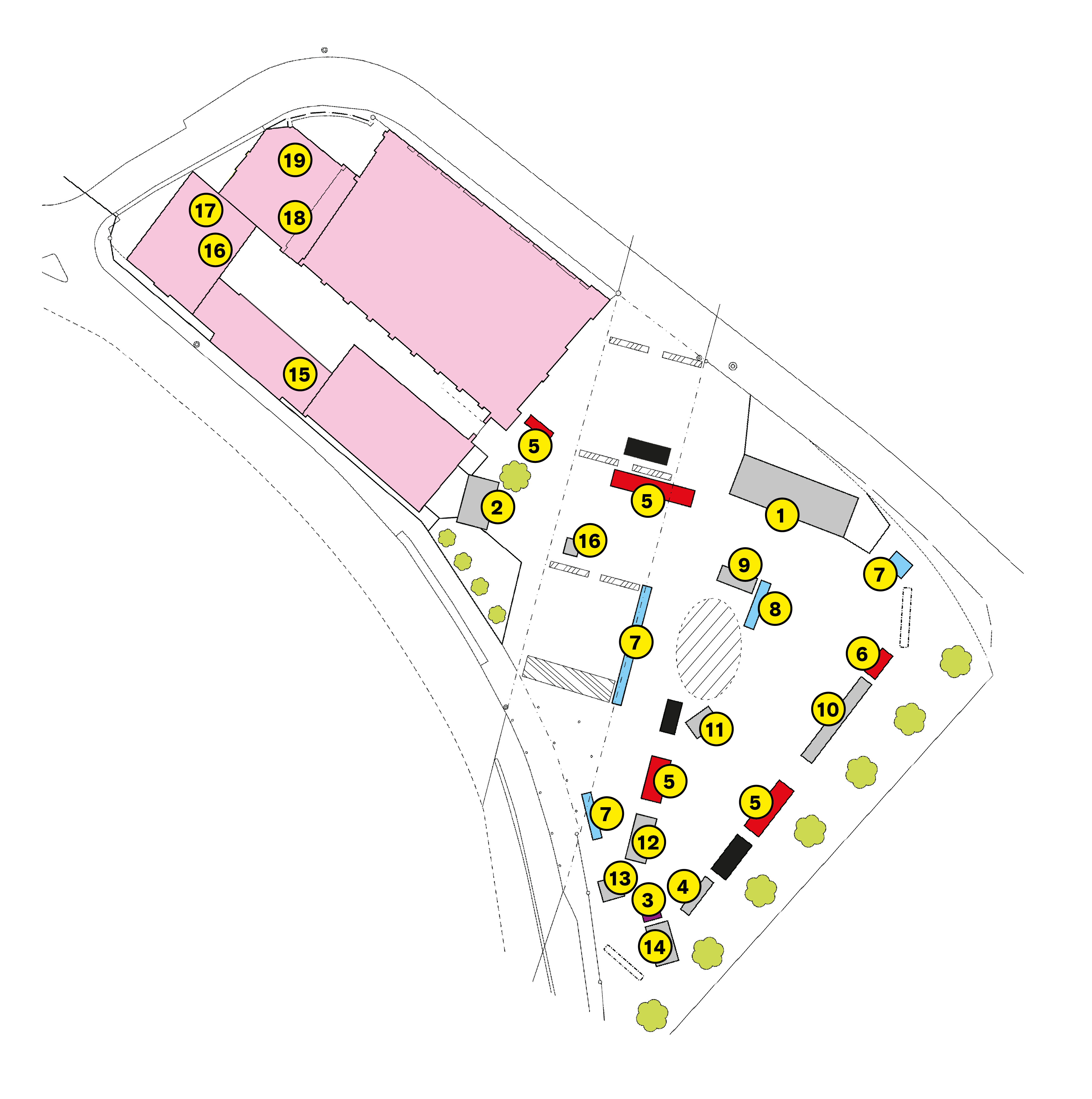 Lageplan des Festivals